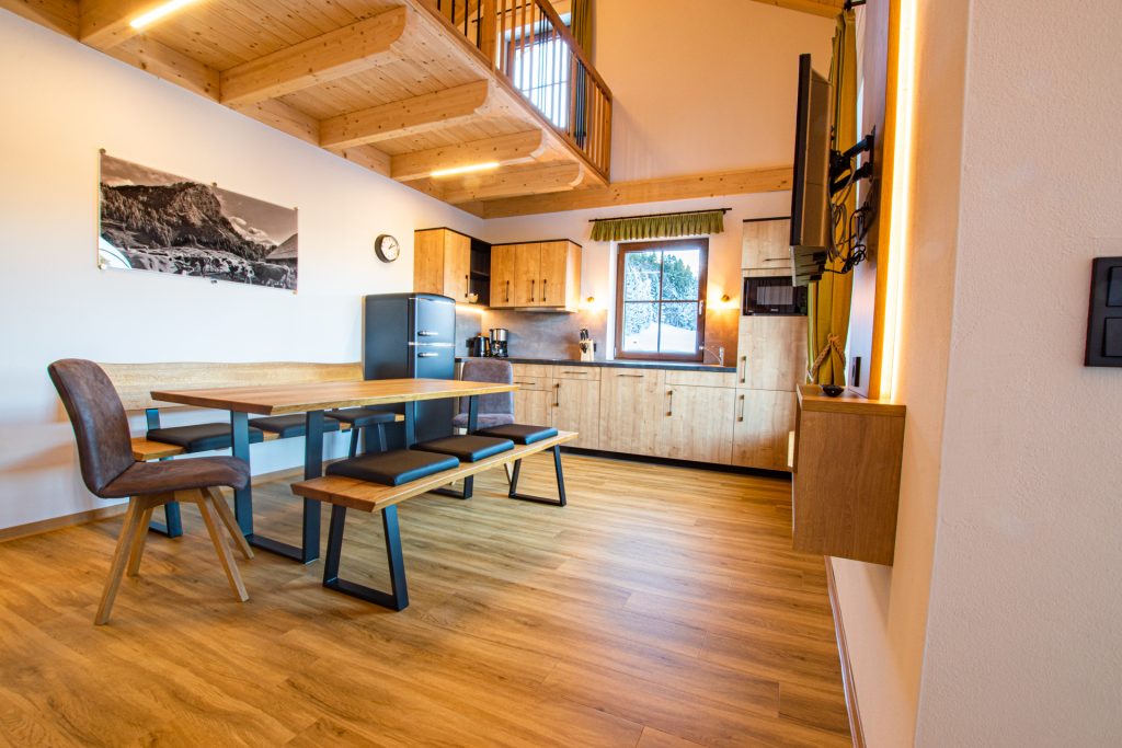 Küche eines Chalets am Nassfeld